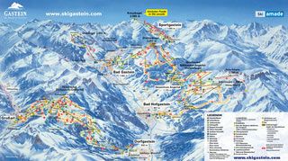 Ski Map Gastein